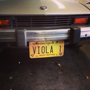 The amazingly awesome license plate of Daniel Wing, President of WMEA.